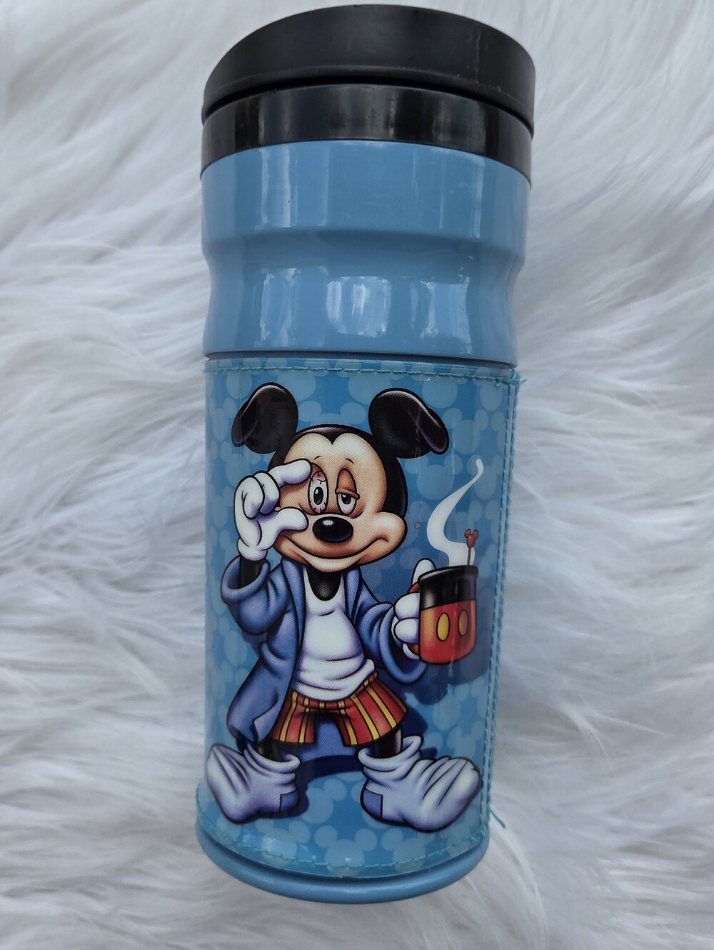 Disney - Mickey Mouse - Rough Morning Travel Mug with Black Lid - 16oz